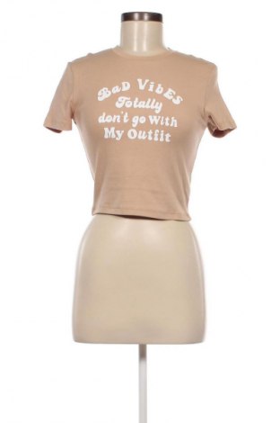 Damen T-Shirt Tally Weijl, Größe M, Farbe Beige, Preis € 5,49