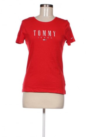 Damski T-shirt Tommy Jeans, Rozmiar M, Kolor Czerwony, Cena 113,99 zł