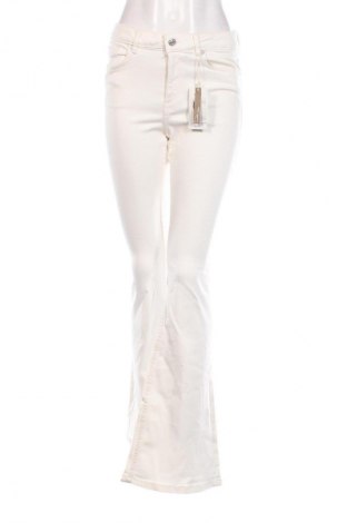 Damen Jeans Flare, Größe M, Farbe Ecru, Preis 14,99 €