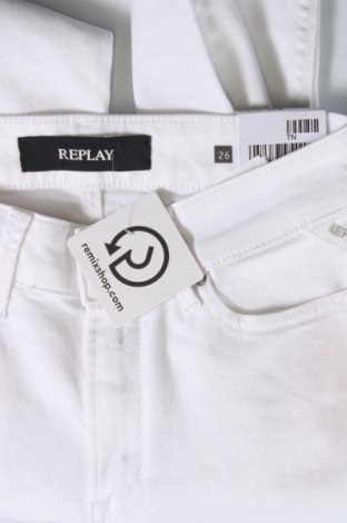 Damskie jeansy Replay, Rozmiar XS, Kolor ecru, Cena 217,99 zł