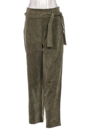 Pantaloni de velvet de femei Nice & Chic, Mărime XL, Culoare Verde, Preț 38,99 Lei