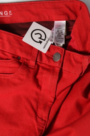 Pantaloni de femei Marks & Spencer, Mărime M, Culoare Roșu, Preț 30,99 Lei