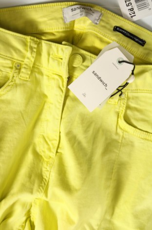 Pantaloni de femei Sandwich_, Mărime M, Culoare Galben, Preț 102,99 Lei