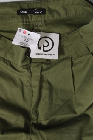 Pantaloni de femei Sinsay, Mărime XS, Culoare Verde, Preț 46,99 Lei