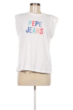 Γυναικείο αμάνικο μπλουζάκι Pepe Jeans, Μέγεθος S, Χρώμα Λευκό, Τιμή 10,49 €