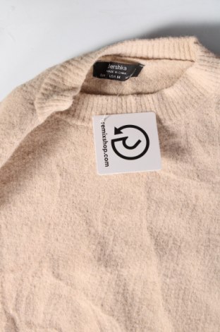 Damski sweter Bershka, Rozmiar M, Kolor Beżowy, Cena 32,99 zł