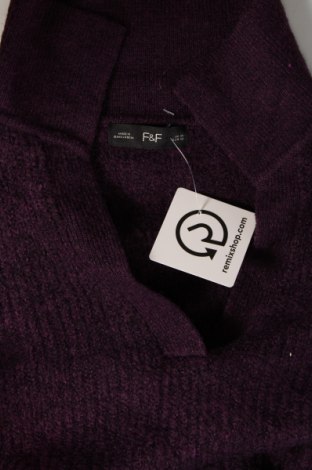 Damski sweter F&F, Rozmiar M, Kolor Fioletowy, Cena 37,99 zł