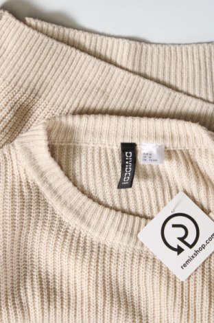 Damenpullover H&M Divided, Größe M, Farbe Beige, Preis € 8,49