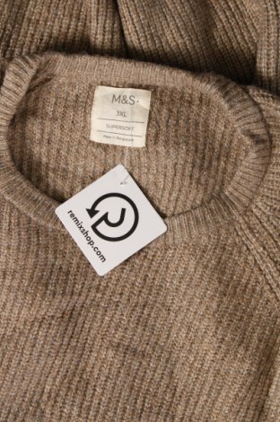 Дамски пуловер Marks & Spencer, Размер 3XL, Цвят Бежов, Цена 12,49 лв.