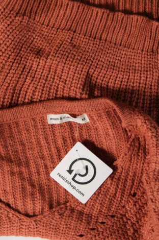 Damski sweter Moon & Madison, Rozmiar M, Kolor Brązowy, Cena 37,99 zł