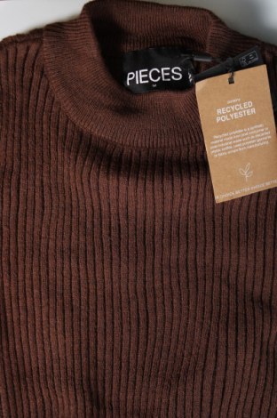 Damski sweter Pieces, Rozmiar M, Kolor Brązowy, Cena 79,99 zł