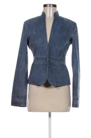 Damen Lederjacke Promod, Größe M, Farbe Blau, Preis 68,49 €