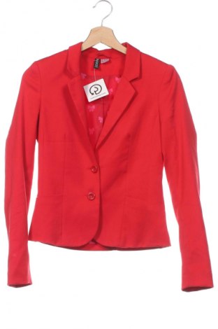 Damen Blazer H&M Divided, Größe XS, Farbe Rot, Preis 15,99 €