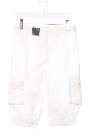 Pantaloni scurți pentru copii United Colors Of Benetton, Mărime 10-11y/ 146-152 cm, Culoare Alb, Preț 74,16 Lei