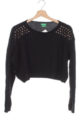 Pulover pentru copii United Colors Of Benetton, Mărime 14-15y/ 168-170 cm, Culoare Negru, Preț 37,99 Lei