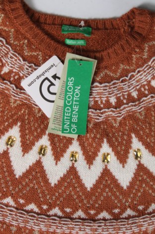 Dziecięcy sweter United Colors Of Benetton, Rozmiar 14-15y/ 168-170 cm, Kolor Brązowy, Cena 81,99 zł