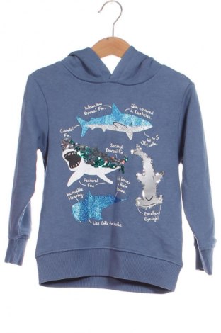 Gyerek sweatshirt H&M, Méret 3-4y / 104-110 cm, Szín Kék, Ár 4 437 Ft