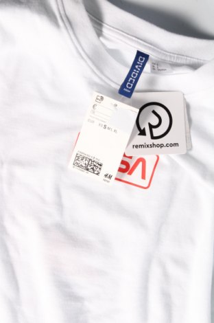 Pánske tričko  H&M Divided, Veľkosť S, Farba Biela, Cena  8,95 €