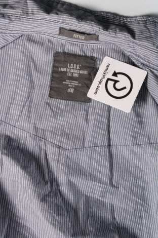 Cămașă de bărbați H&M L.O.G.G., Mărime M, Culoare Albastru, Preț 43,17 Lei