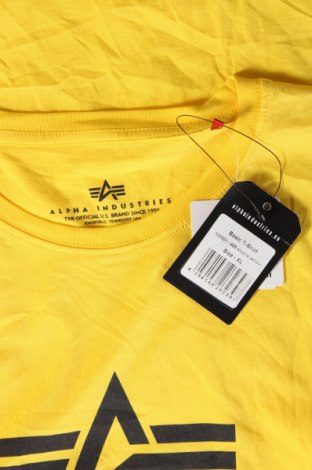 Ανδρικό t-shirt Alpha Industries, Μέγεθος XL, Χρώμα Κίτρινο, Τιμή 18,99 €