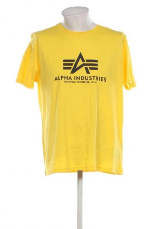 Ανδρικό t-shirt Alpha Industries, Μέγεθος XL, Χρώμα Κίτρινο, Τιμή 20,49 €