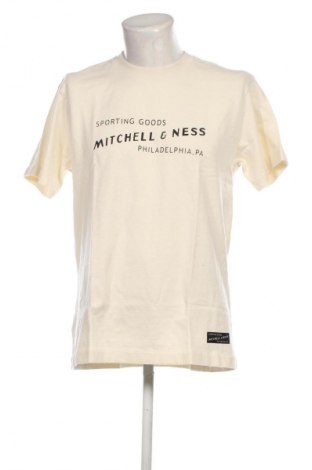 Herren T-Shirt Mitchell & Ness, Größe M, Farbe Beige, Preis 21,99 €