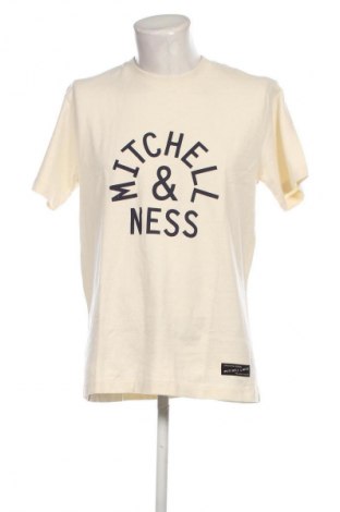 Herren T-Shirt Mitchell & Ness, Größe M, Farbe Ecru, Preis 18,99 €