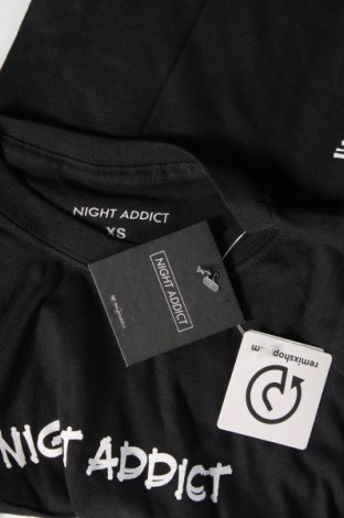 Ανδρικό t-shirt NIGHT ADDICT, Μέγεθος XS, Χρώμα Μαύρο, Τιμή 8,99 €