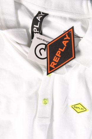 Męski T-shirt Replay, Rozmiar XL, Kolor Biały, Cena 215,99 zł