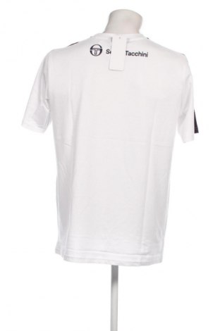 Herren T-Shirt Sergio Tacchini, Größe L, Farbe Weiß, Preis 22,49 €