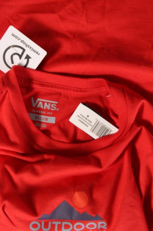 Herren T-Shirt Vans, Größe M, Farbe Rot, Preis € 14,99