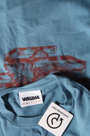 Męski T-shirt WAWWA, Rozmiar XS, Kolor Niebieski, Cena 44,99 zł