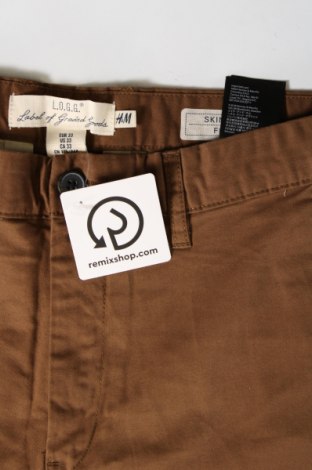 Pantaloni de bărbați H&M L.O.G.G., Mărime M, Culoare Maro, Preț 25,99 Lei