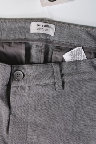 Pantaloni de bărbați Only & Sons, Mărime L, Culoare Gri, Preț 33,99 Lei