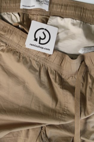 Pantaloni de bărbați Selected Homme, Mărime L, Culoare Bej, Preț 117,99 Lei