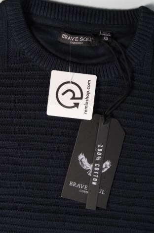 Herrenpullover Brave Soul, Größe S, Farbe Blau, Preis 18,49 €