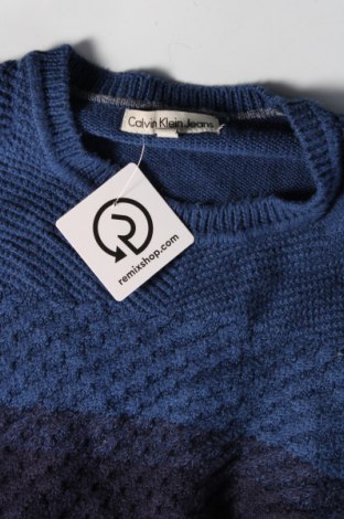 Męski sweter Calvin Klein Jeans, Rozmiar L, Kolor Niebieski, Cena 89,99 zł