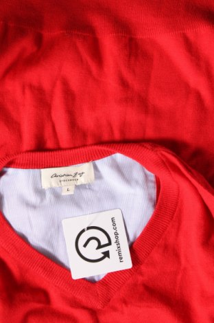 Herrenpullover Christian Berg, Größe L, Farbe Rot, Preis 12,99 €