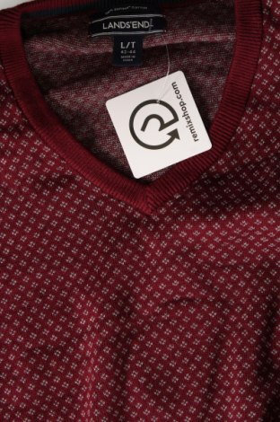 Herrenpullover Lands' End, Größe L, Farbe Rot, Preis 9,49 €