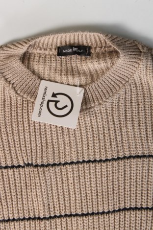 Męski sweter Made In Italy, Rozmiar S, Kolor Beżowy, Cena 37,99 zł