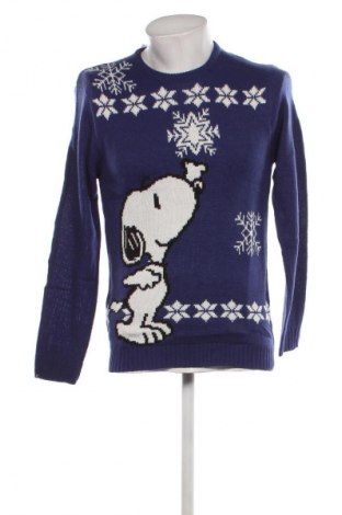 Herrenpullover Peanuts, Größe S, Farbe Blau, Preis 11,99 €