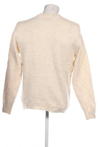 Męski sweter Pull&Bear, Rozmiar M, Kolor ecru, Cena 22,99 zł