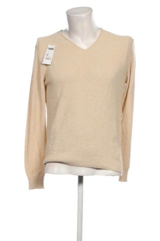 Herrenpullover United Colors Of Benetton, Größe S, Farbe Beige, Preis 18,49 €