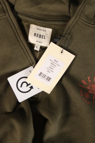 Hanorac de bărbați Rebel, Mărime L, Culoare Verde, Preț 133,99 Lei