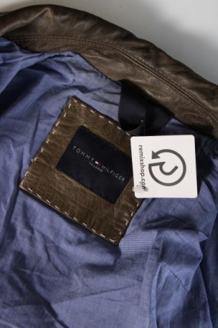 Pánska kožená bunda  Tommy Hilfiger, Veľkosť L, Farba Zelená, Cena  213,45 €