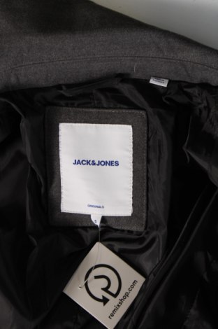 Ανδρικά παλτό Originals By Jack & Jones, Μέγεθος S, Χρώμα Γκρί, Τιμή 15,99 €