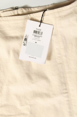 Φούστα Selected Femme, Μέγεθος S, Χρώμα Εκρού, Τιμή 14,99 €