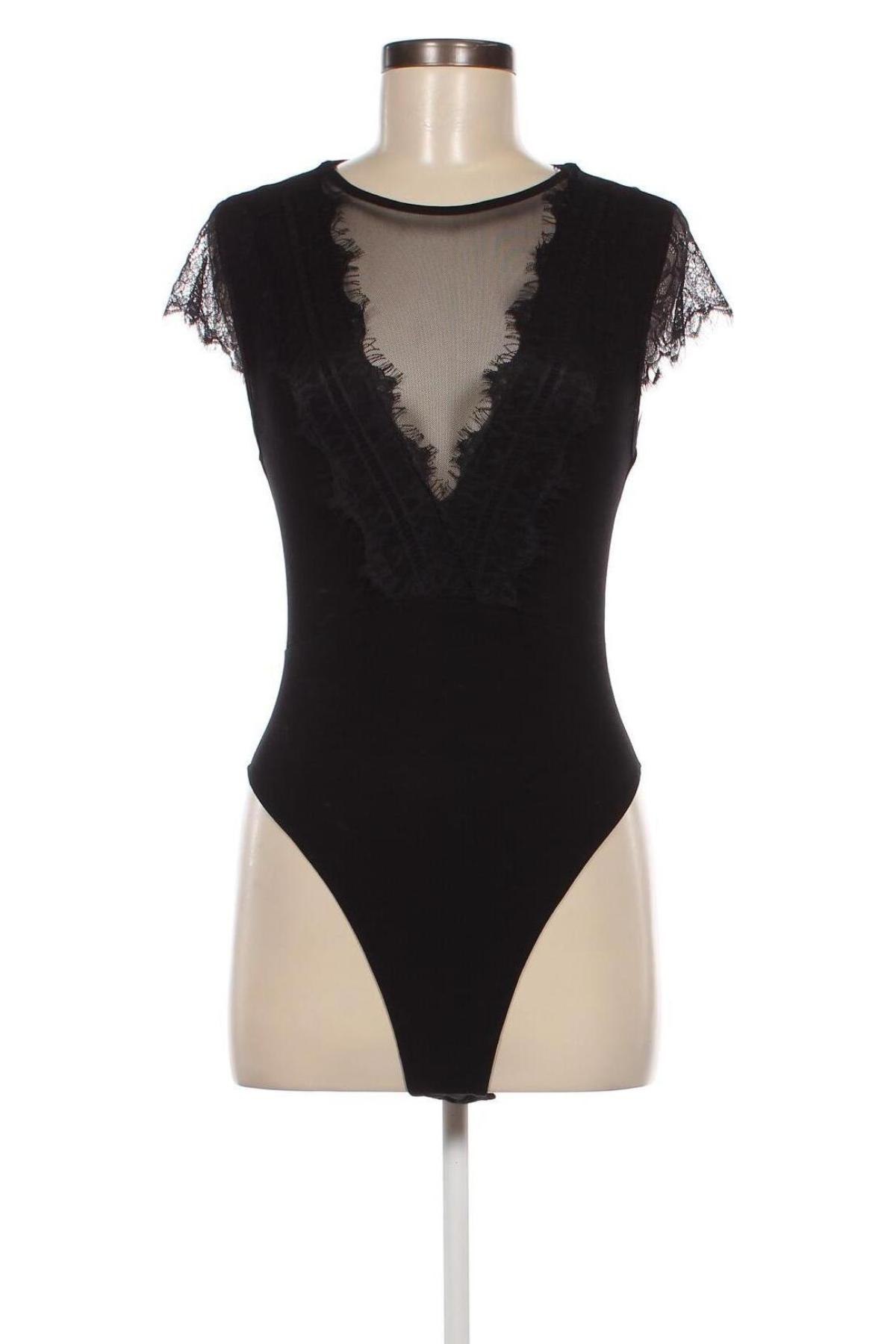 Bluză-body de damă. Guido Maria Kretschmer for About You, Mărime M, Culoare Negru, Preț 88,99 Lei