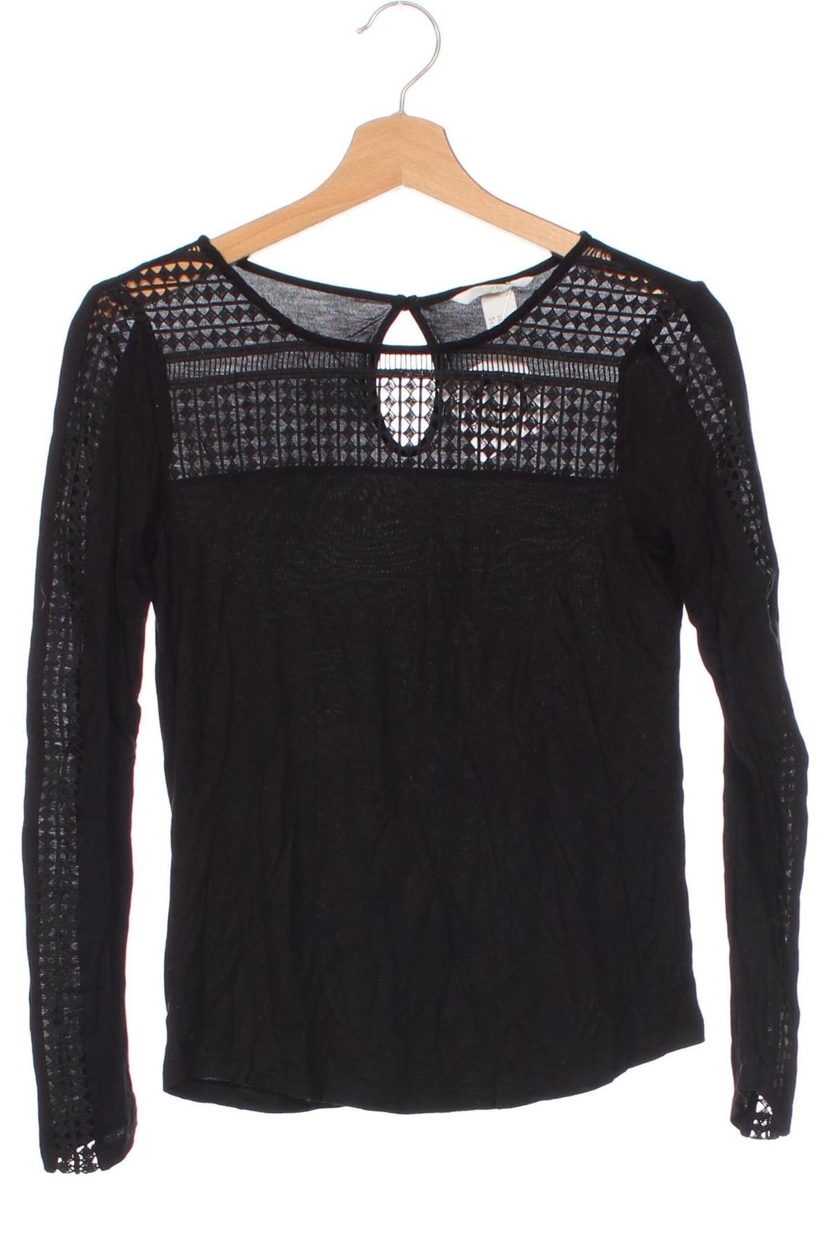 Damen Shirt H&M, Größe XS, Farbe Schwarz, Preis 4,99 €