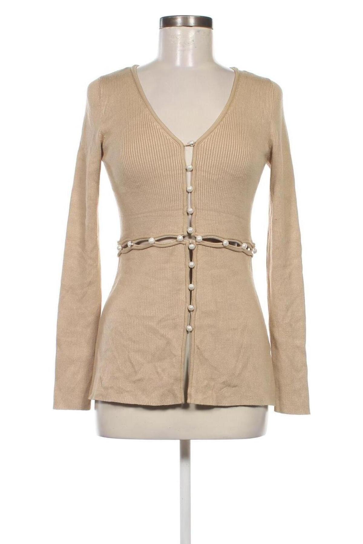 Damen Strickjacke Care Label, Größe M, Farbe Beige, Preis € 6,99